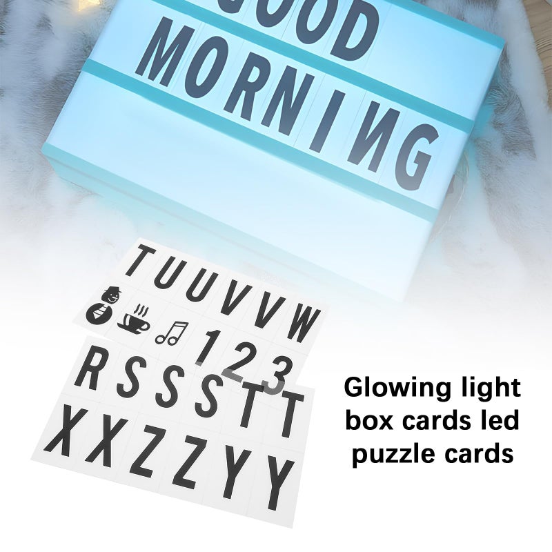 Micro Trader 104 Black Thin Letters Number Symbols Compatible with A3 A4 A5 Cinematic Lightbox - Image 2